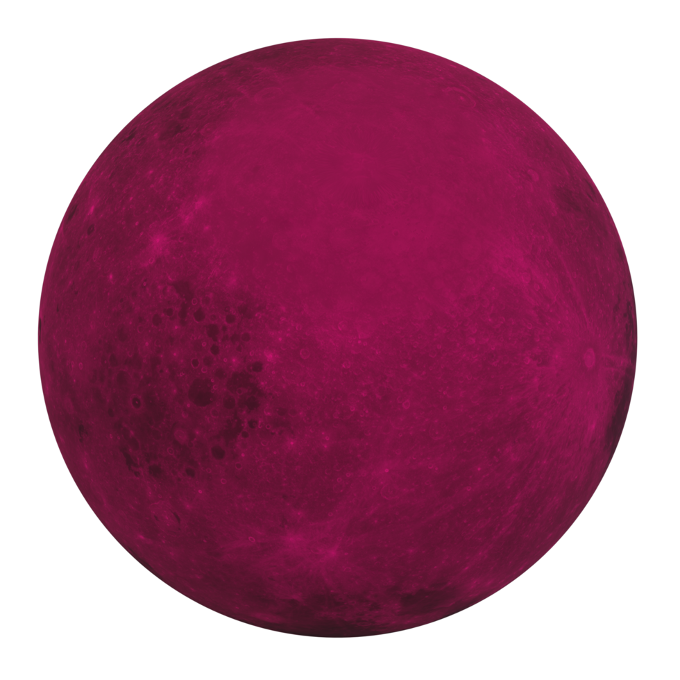 Moon isolated on transparent png