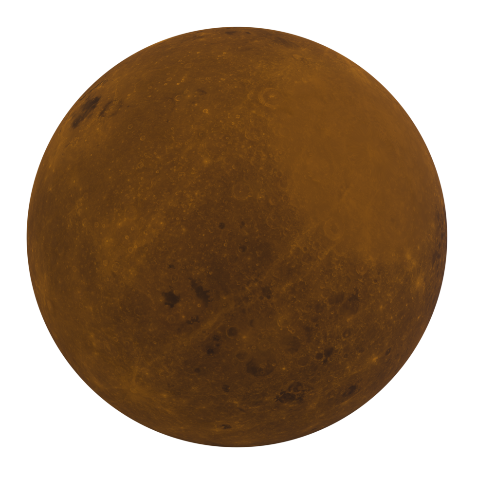 Moon isolated on transparent png