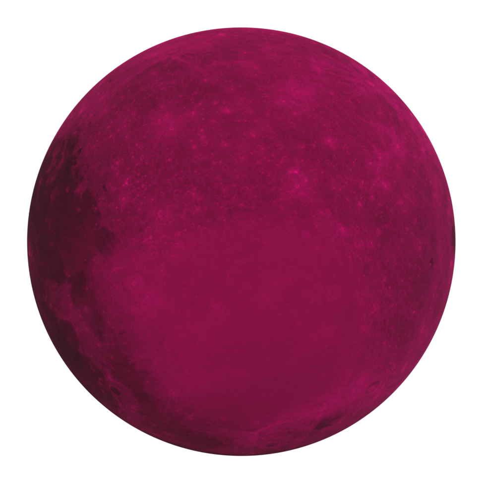 Moon isolated on transparent png