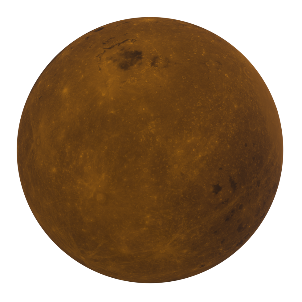 Moon isolated on transparent png