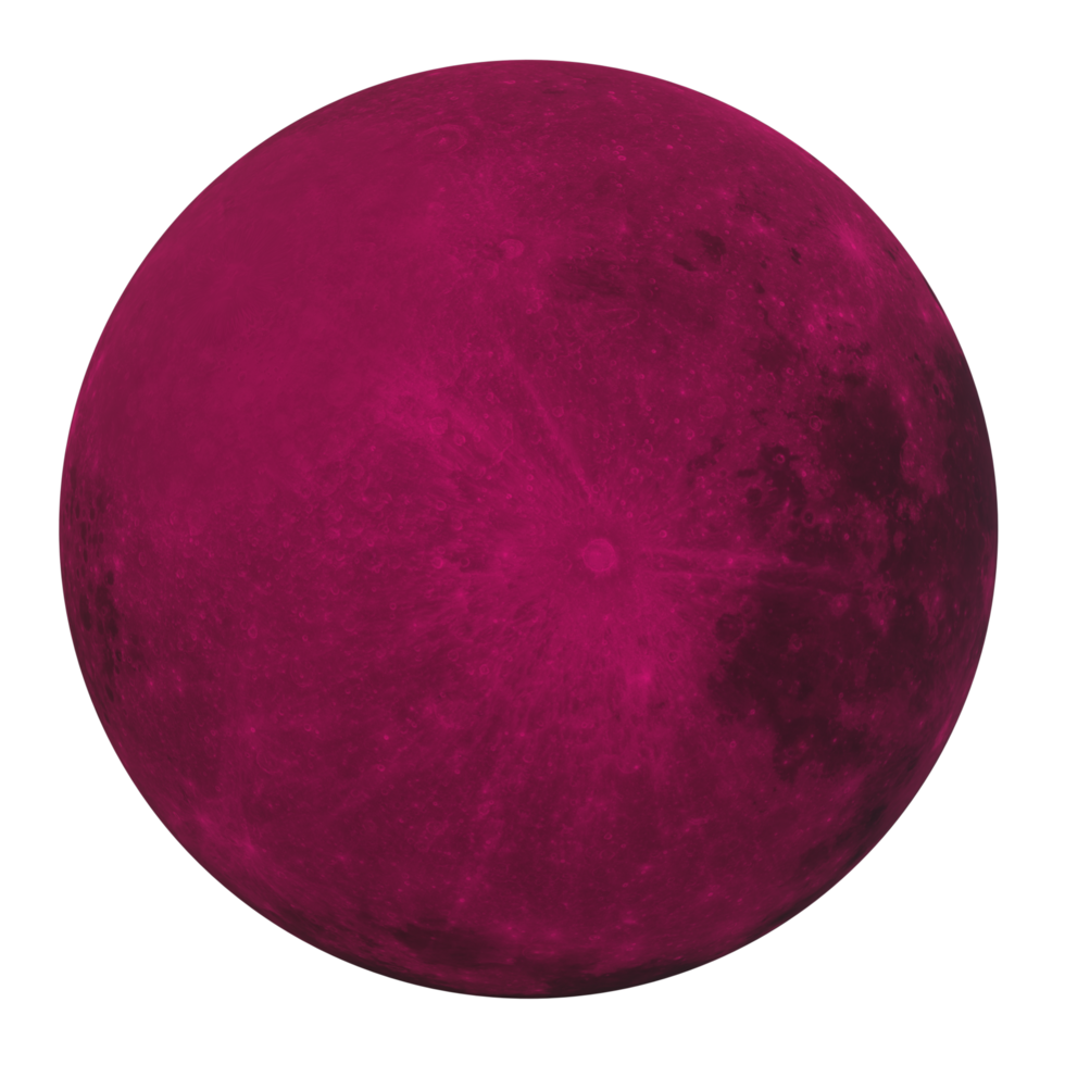Moon isolated on transparent png