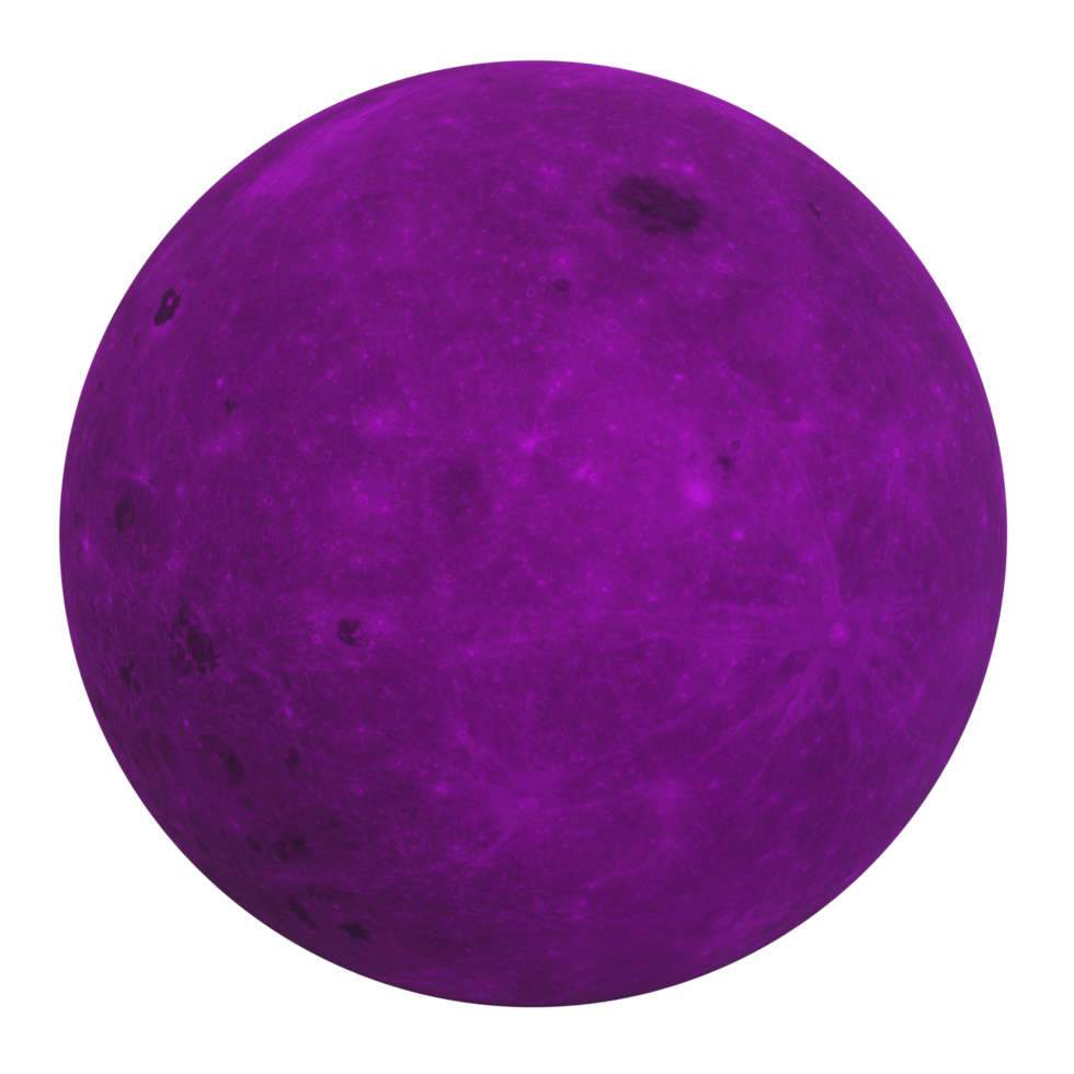 Moon isolated on transparent png