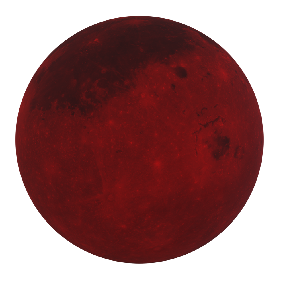 Moon isolated on transparent png