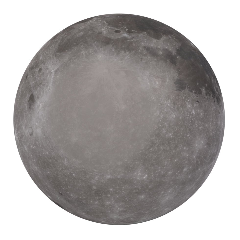 Moon isolated on transparent png
