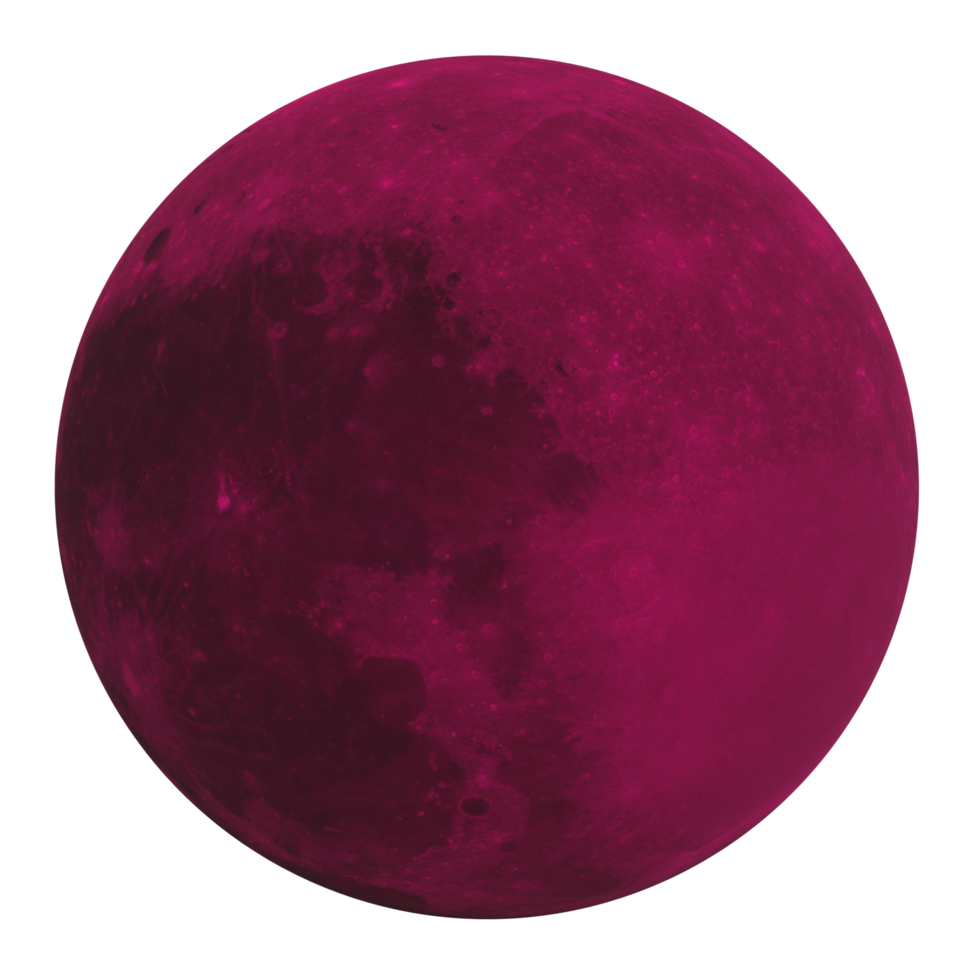 Moon isolated on transparent png