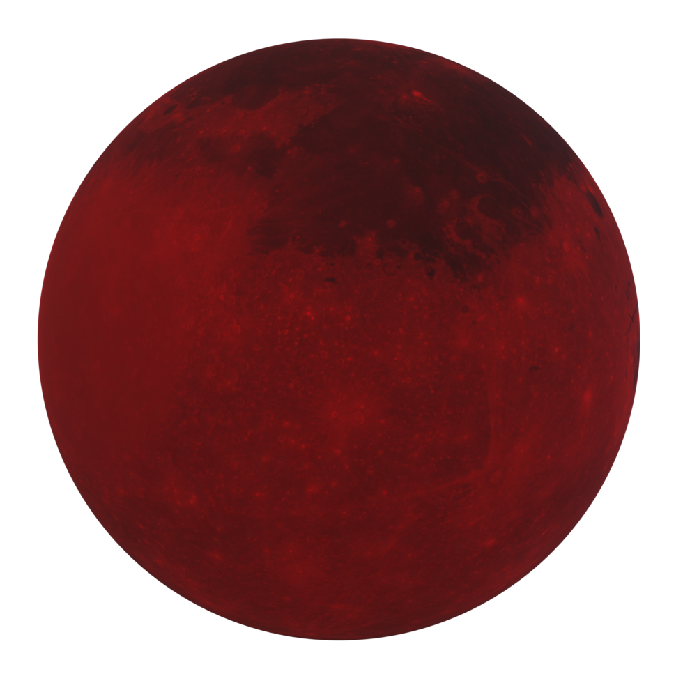 Moon isolated on transparent png