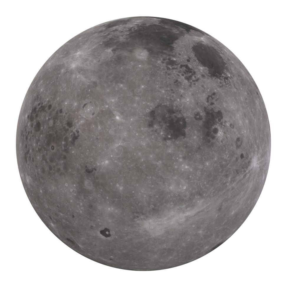 lua isolado em transparente png