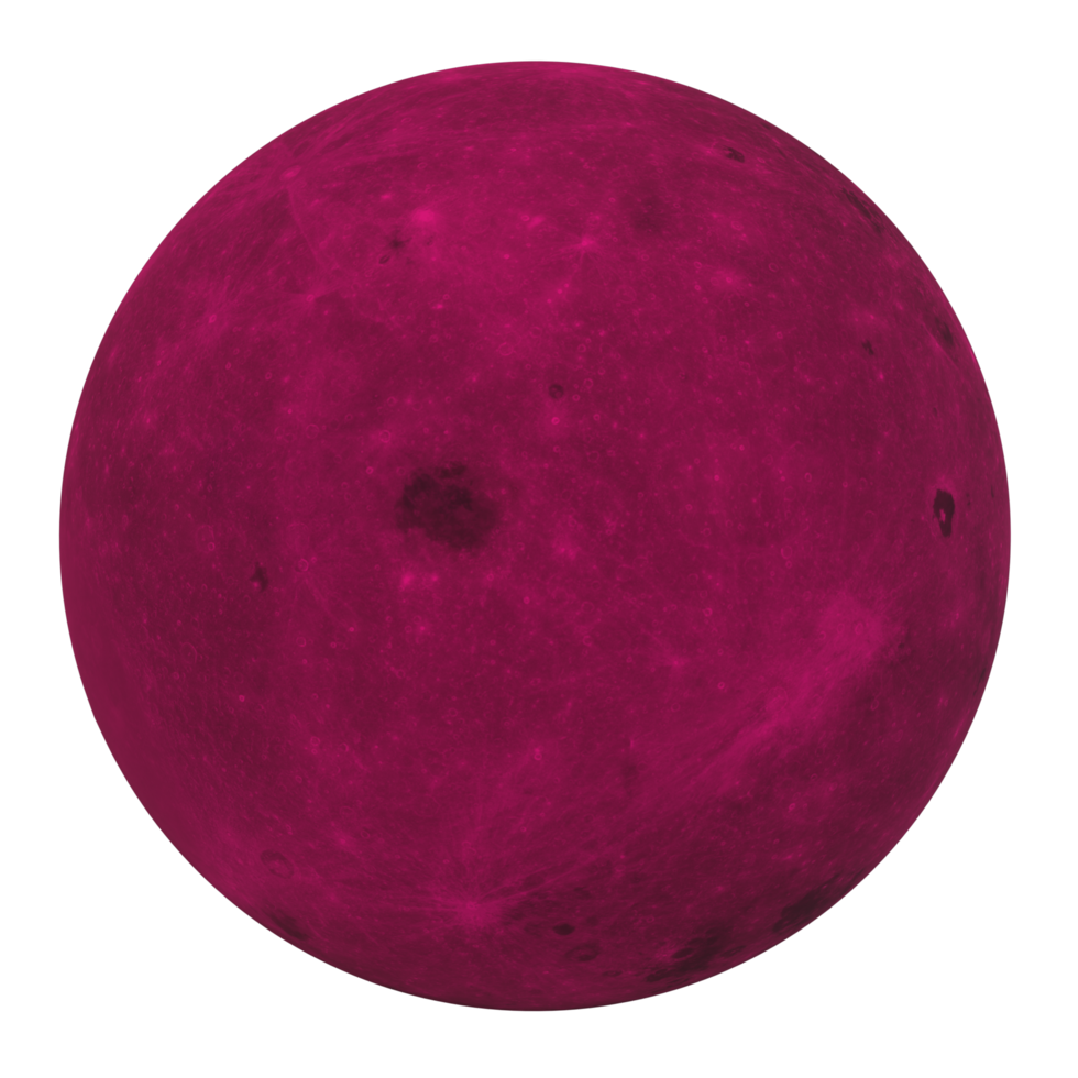 Moon isolated on transparent png