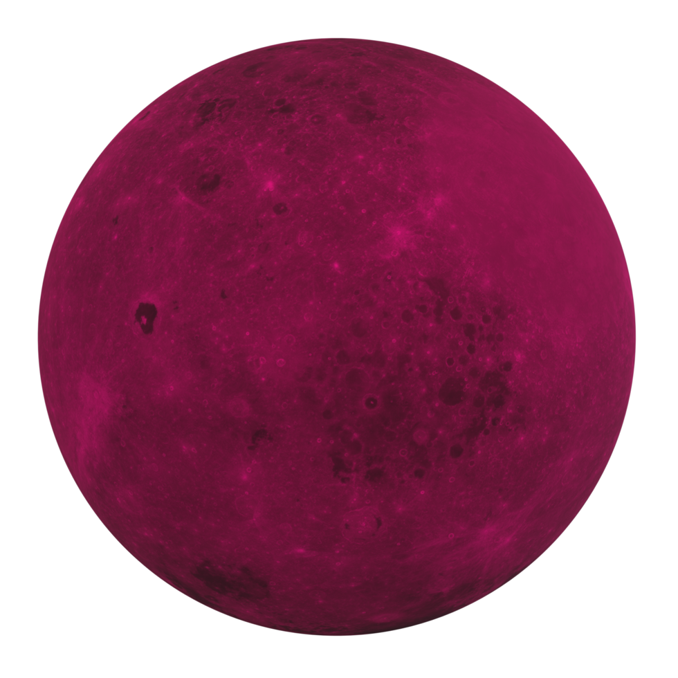 Moon isolated on transparent png