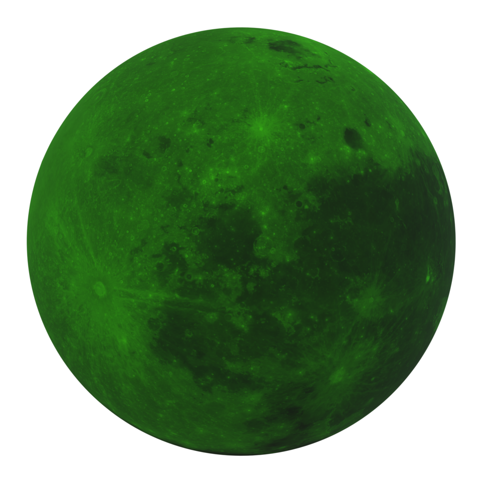 Moon isolated on transparent png