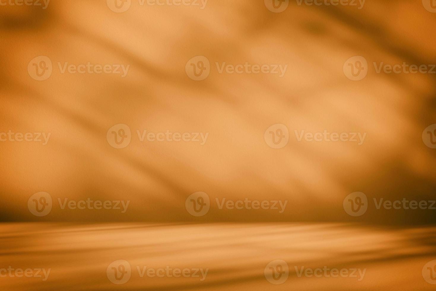 Calming Coral Room Background with Light Beam and Shadow, Suitable for Cosmetic Product Presentation Backdrop, Display, and Mock up. photo