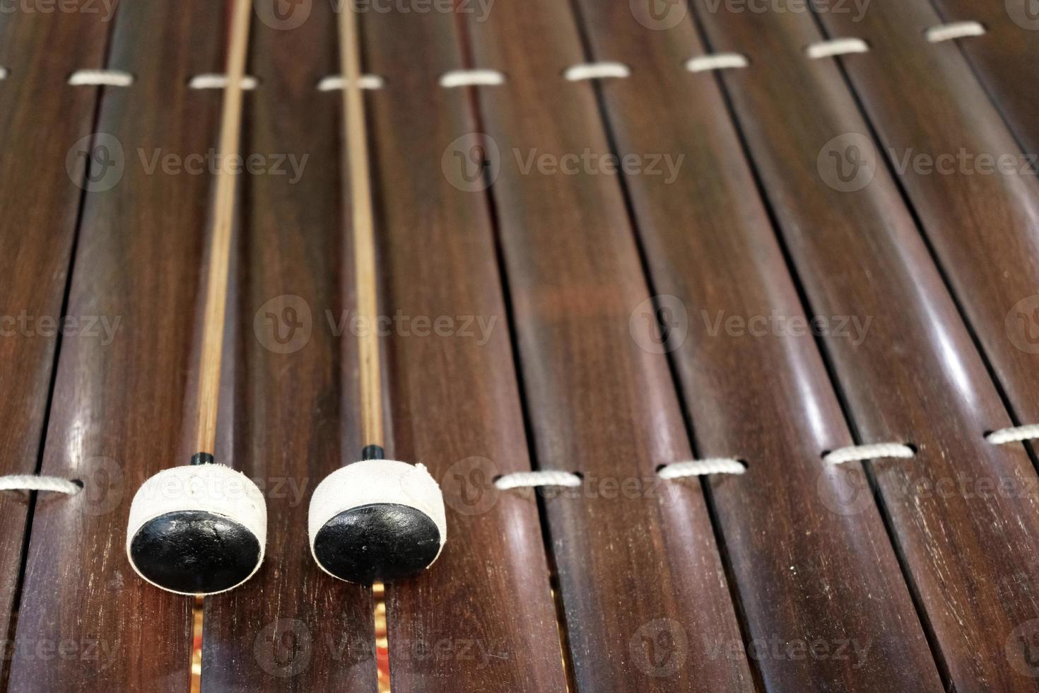 Thai Traditional Alto Xylophone or Ranad in Thai. photo