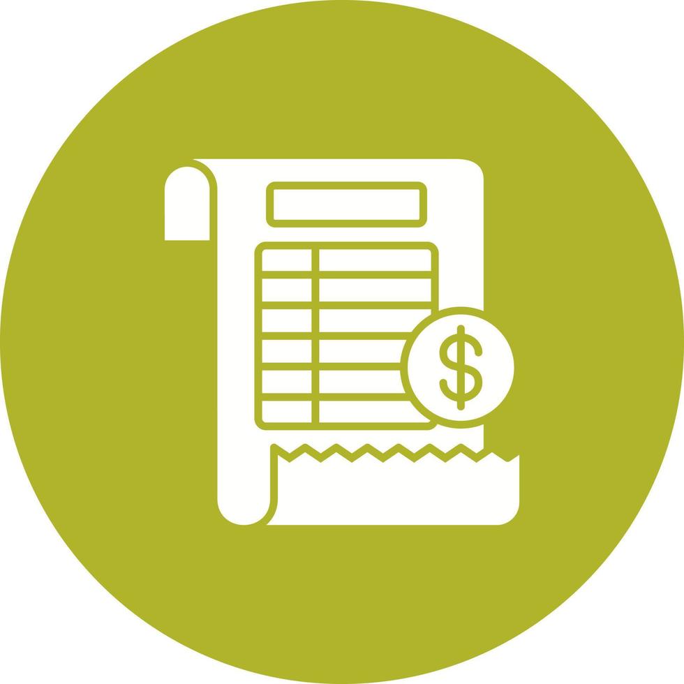 Bill Vector Icon