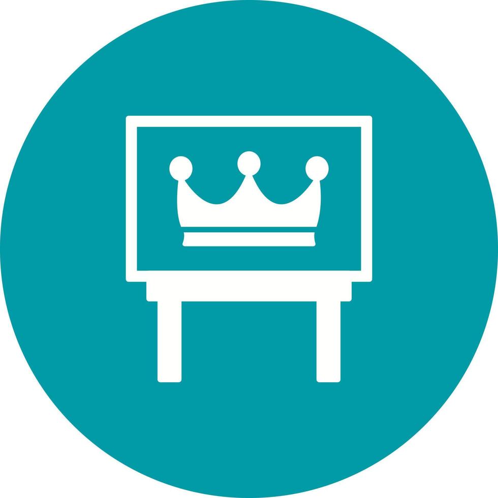 Crown Exhibit Vector Icon