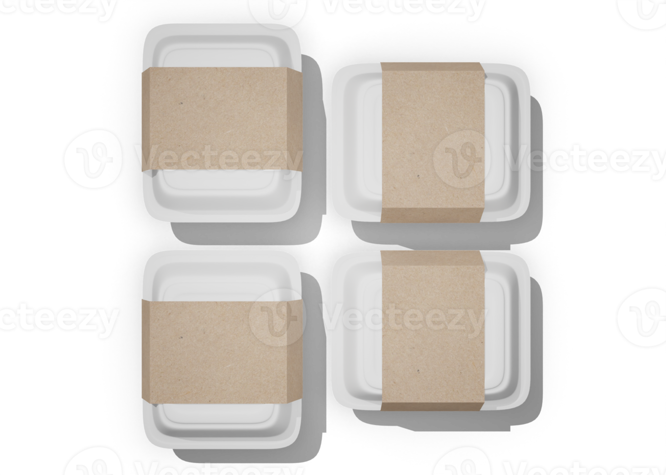 Food box packaging mockup png