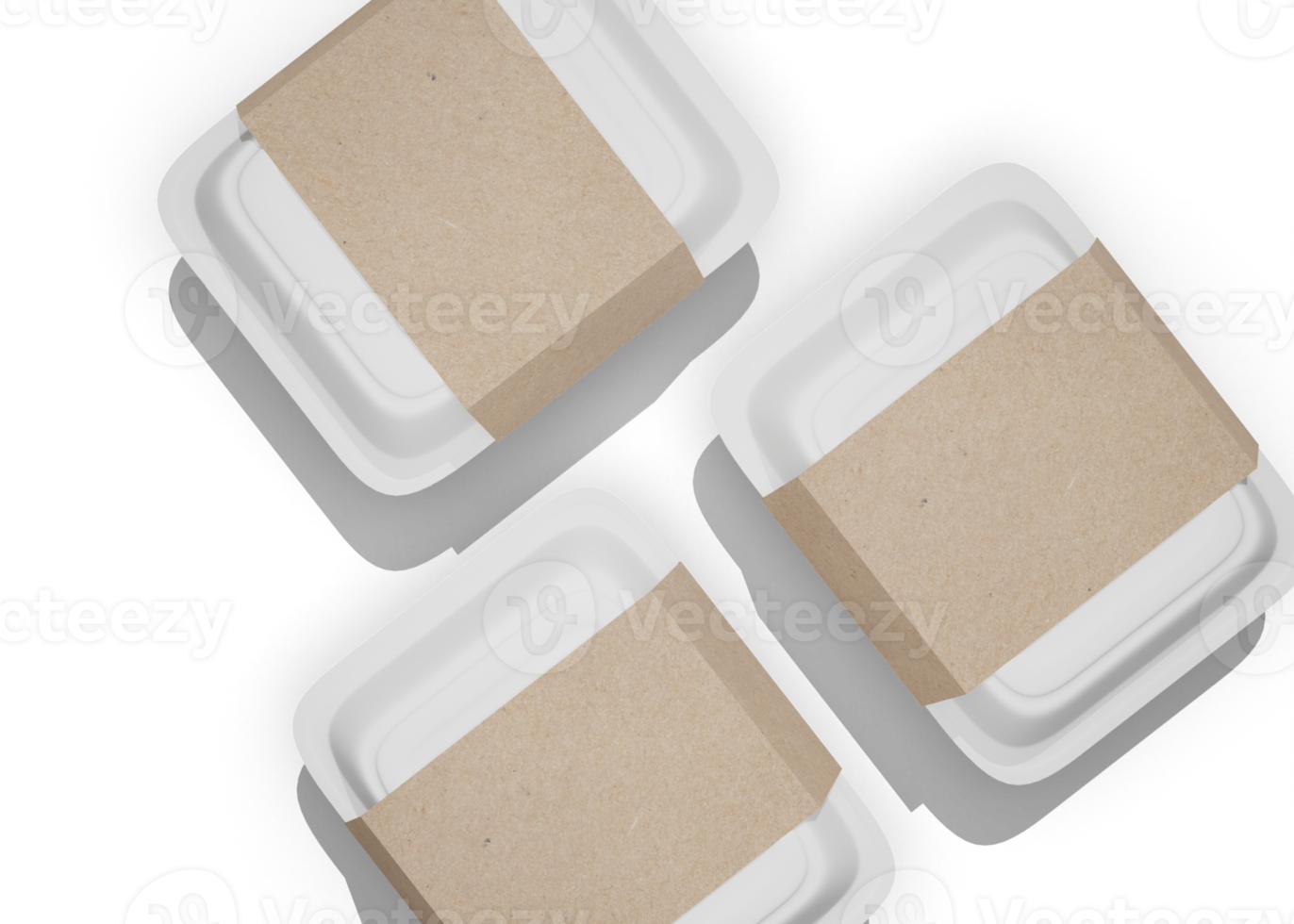 Food box packaging mockup png