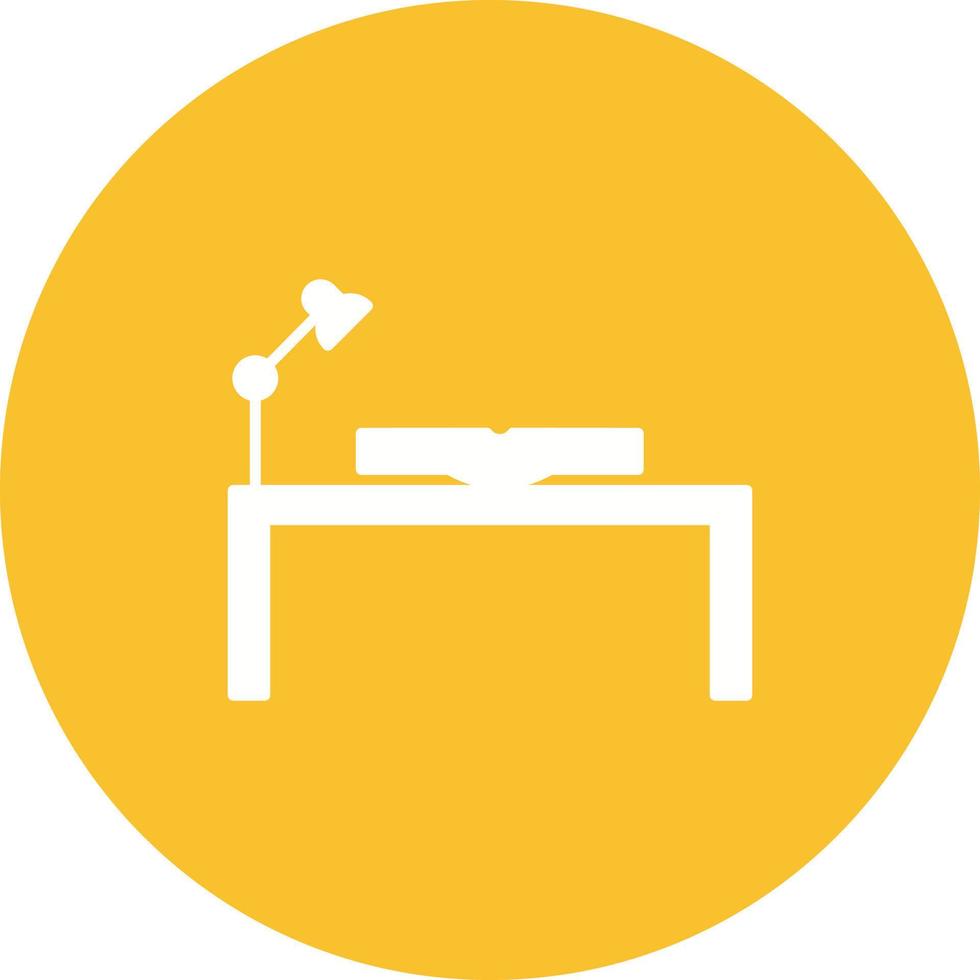 Unique Study Desk Vector Icon