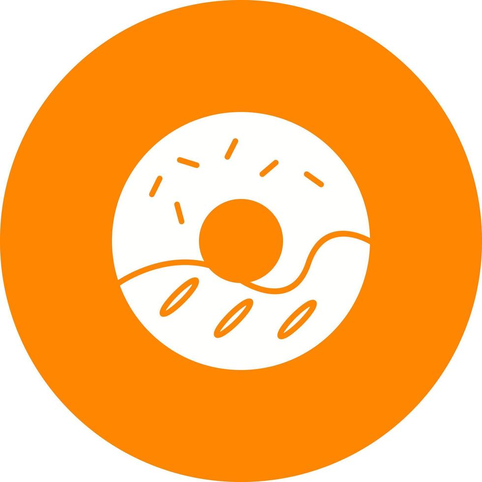 Cream Doughnut Vector Icon