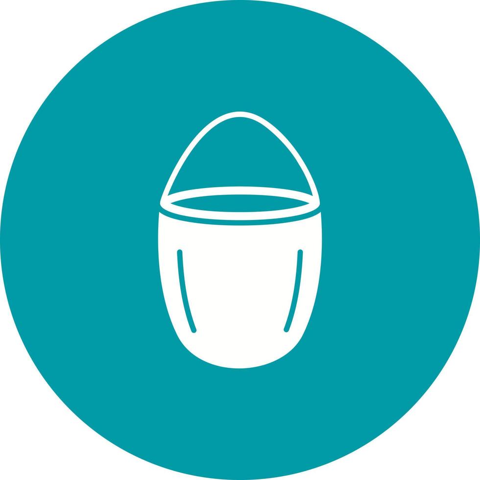 Unique Water Bucket Vector Icon