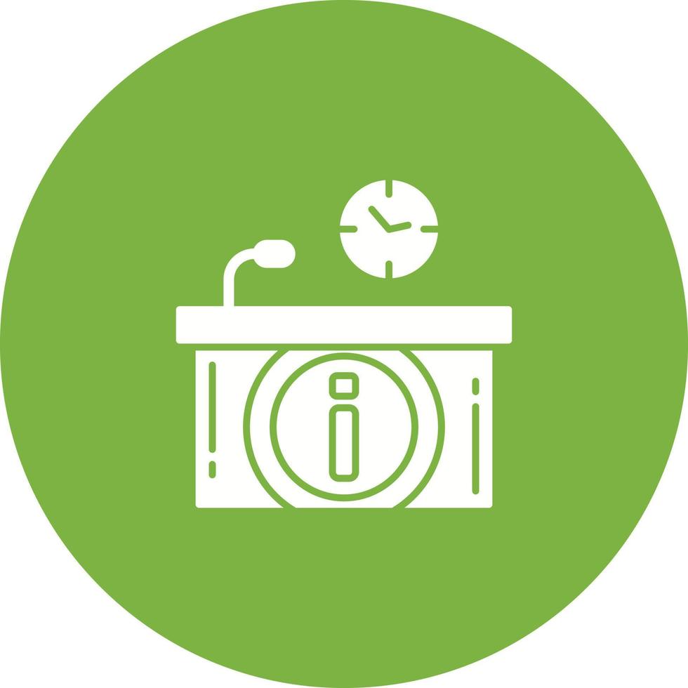 Information Desk Vector Icon