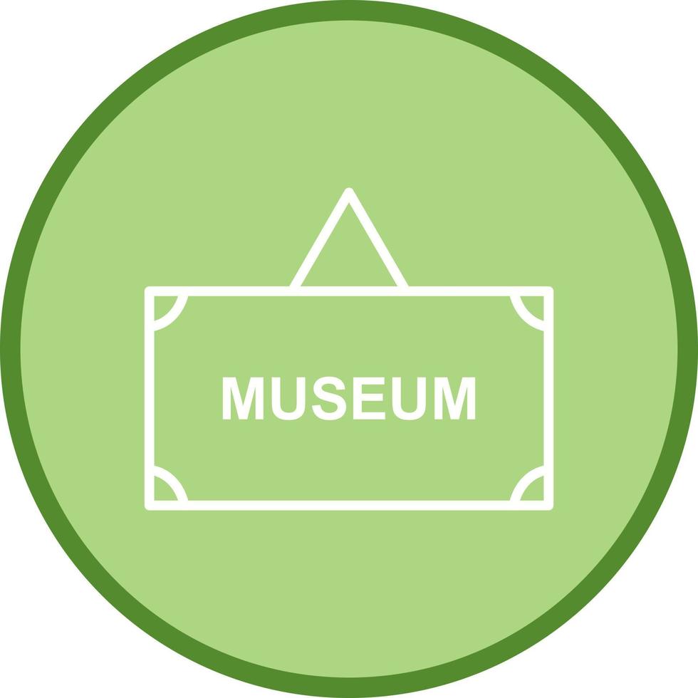 Museum Tag Vector Icon