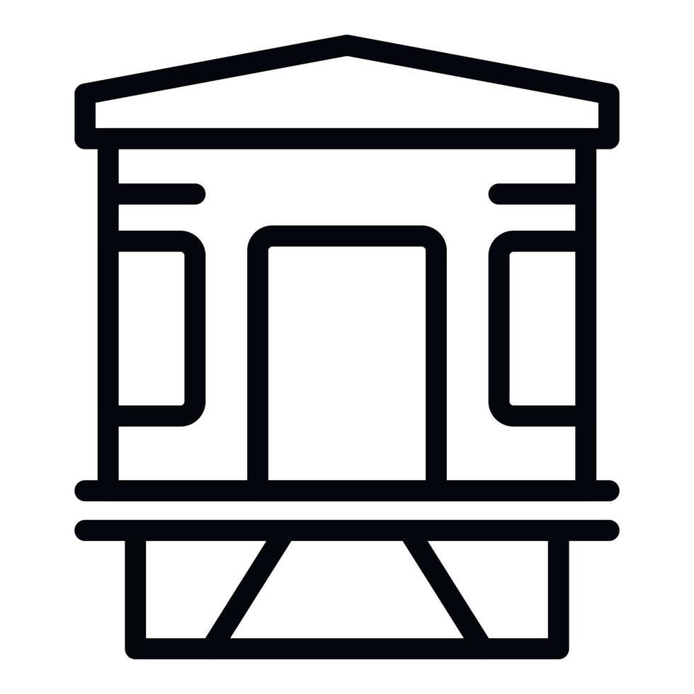 Coast guard place icon outline vector. Sea rescue vector