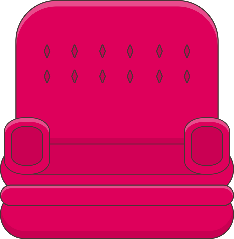 Comfortable sofa object png