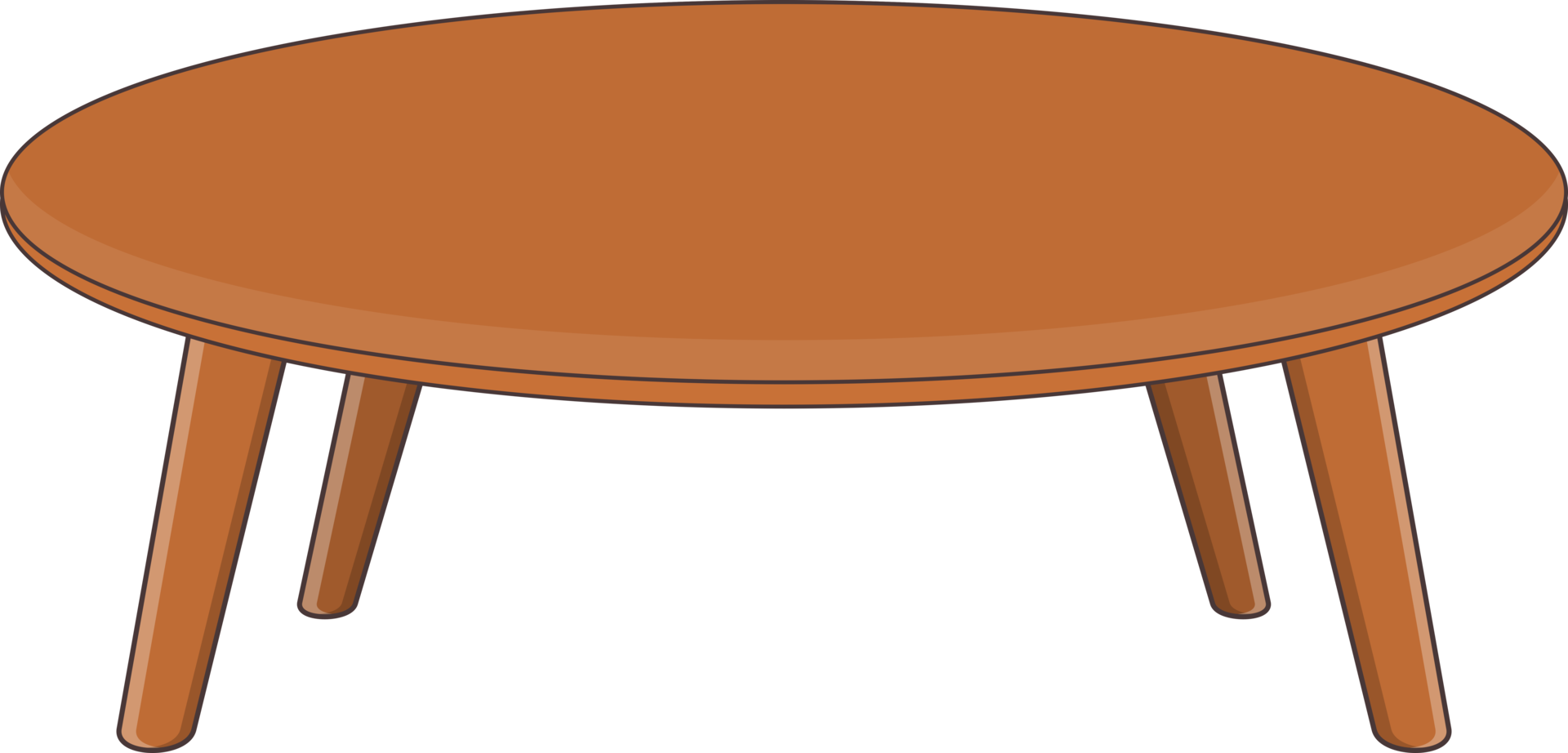 Wooden Round Table Object 19939816 PNG