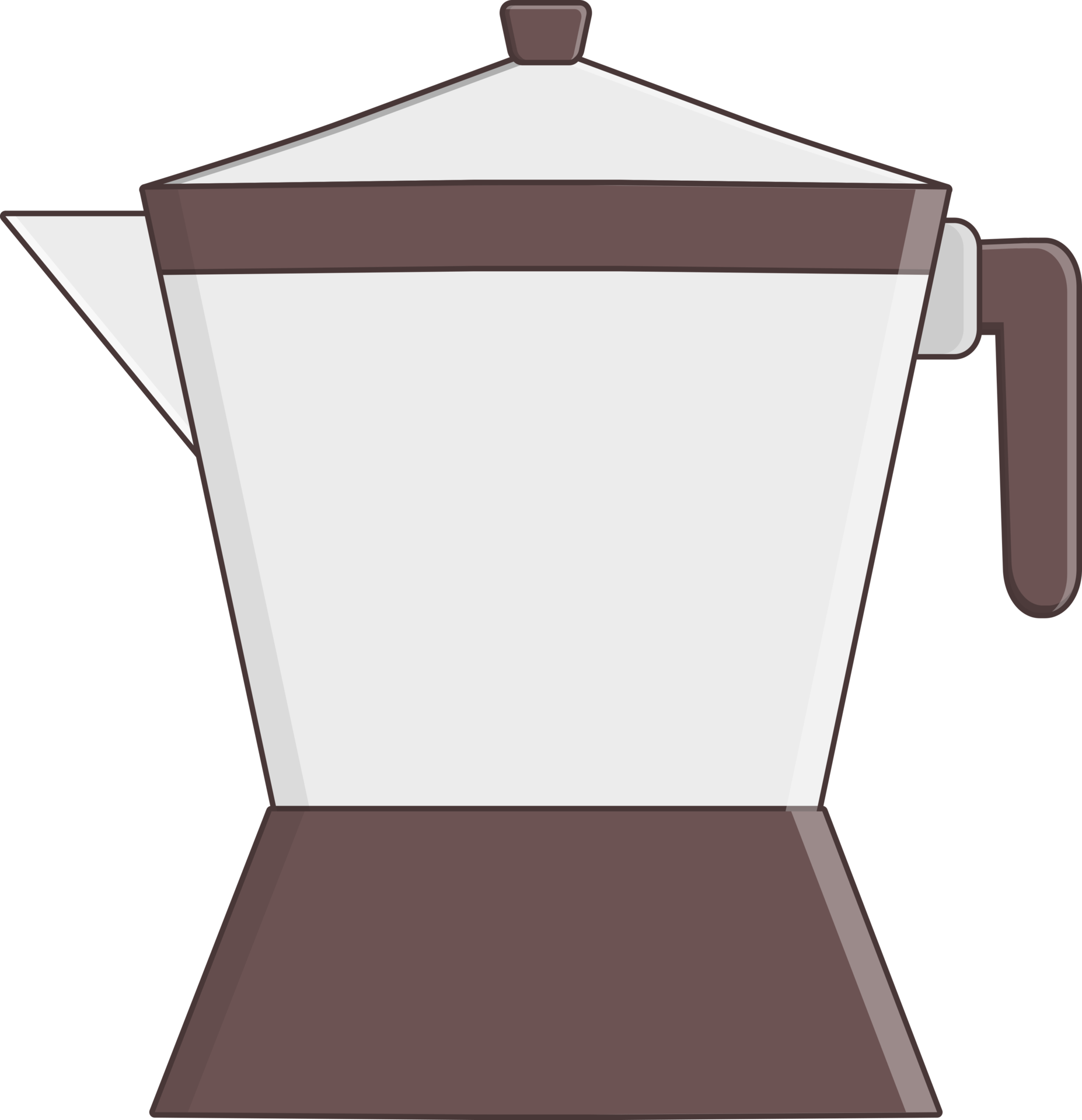 Italian style coffee maker object 19939827 PNG