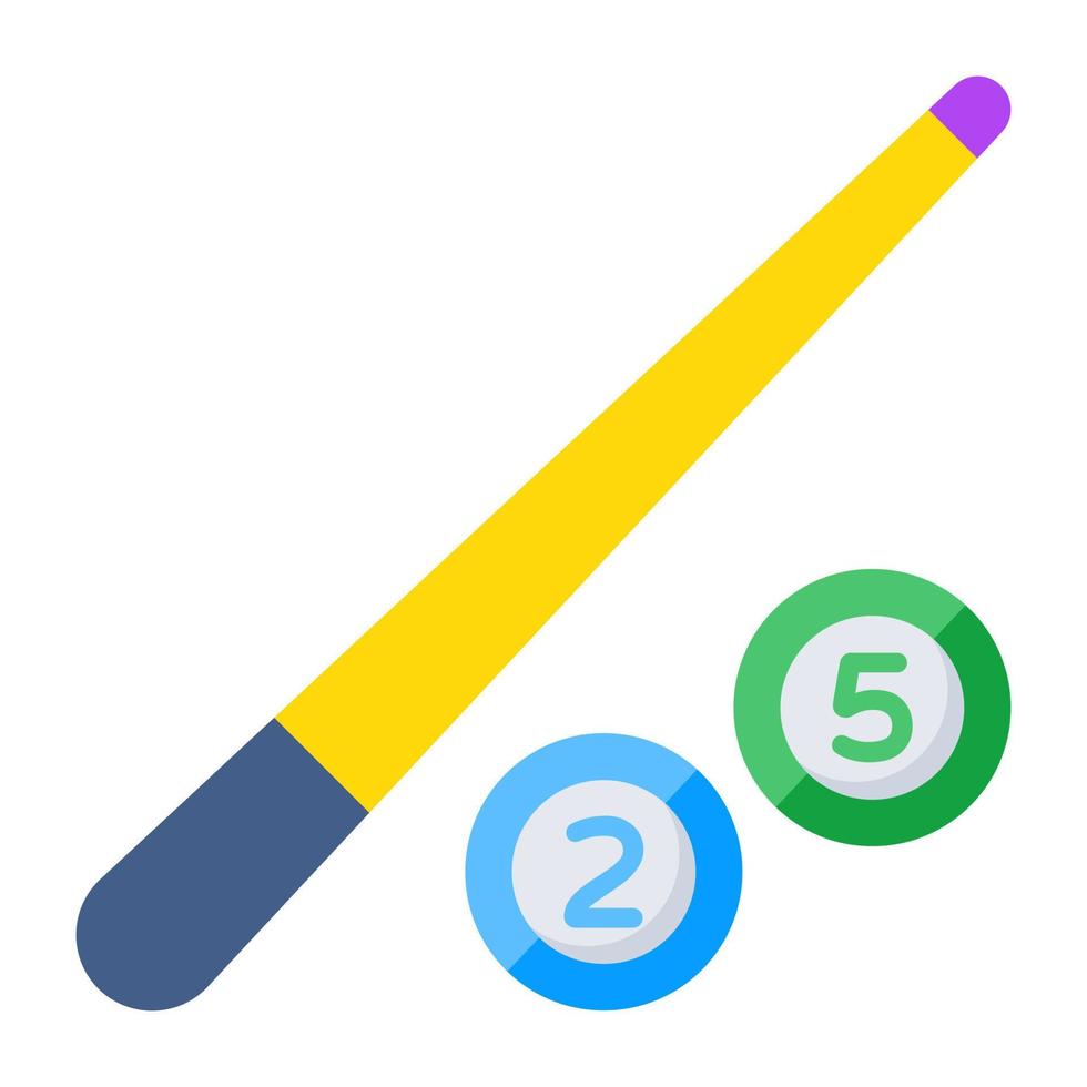 A trendy vector design of billiard game