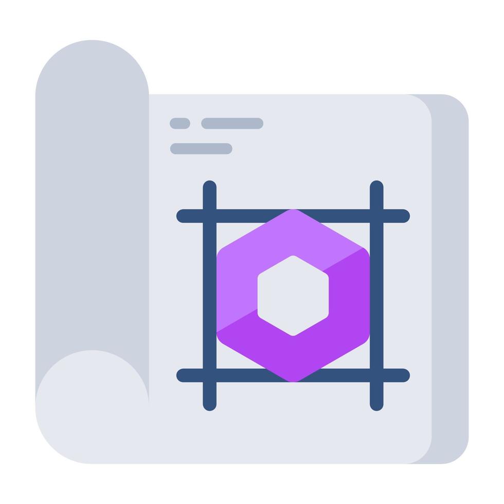 Trendy design icon of document vector