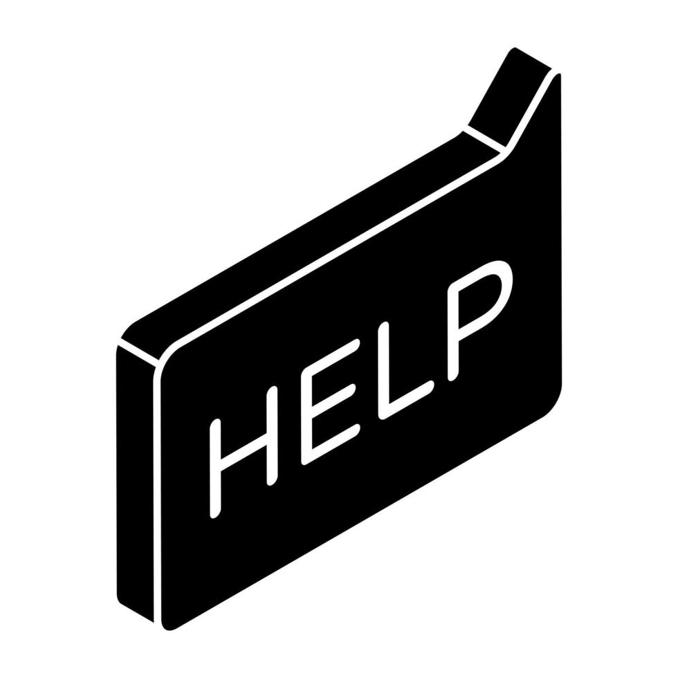 Modern design icon of help chat vector