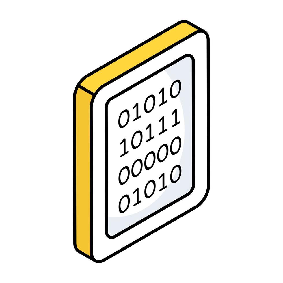 Vector design of binary data