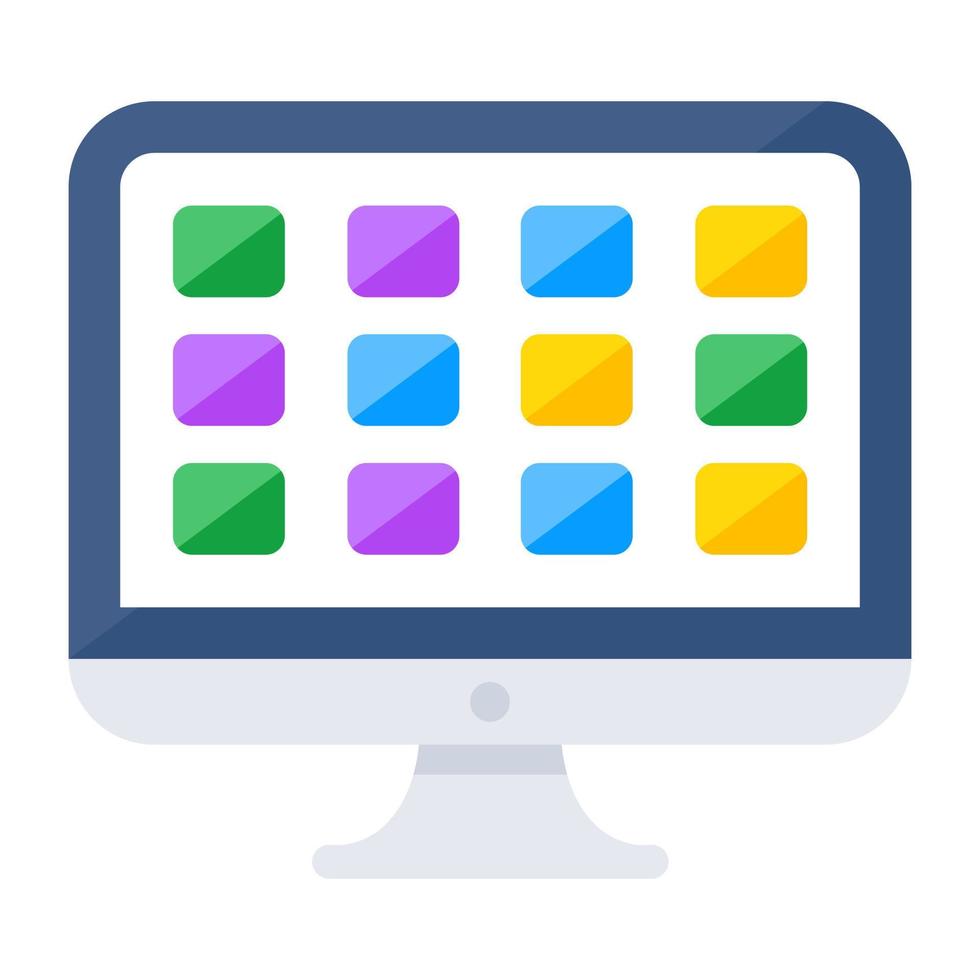 Conceptual design icon of web apps vector