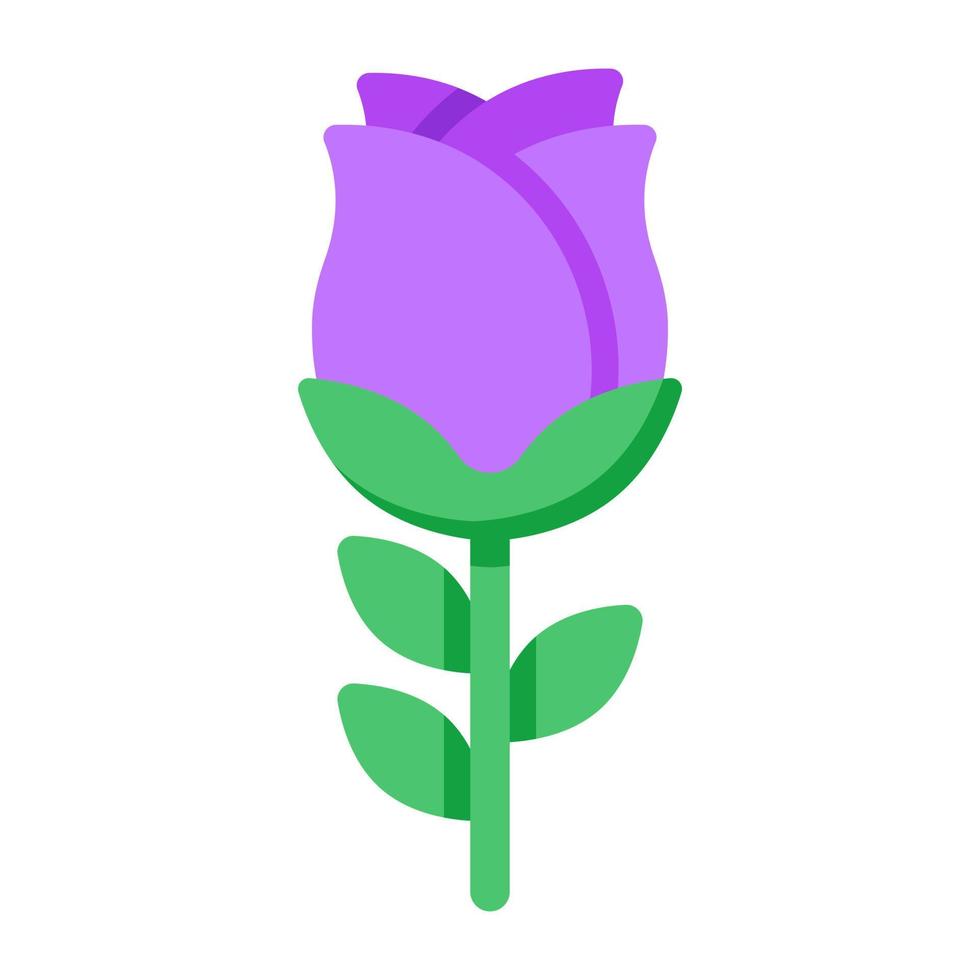 A colored design icon of tulip flower vector