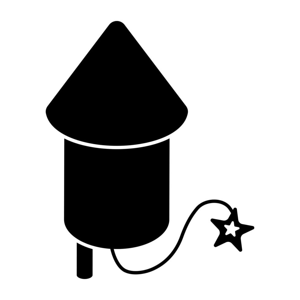 Modern design icon of fire rocket vector