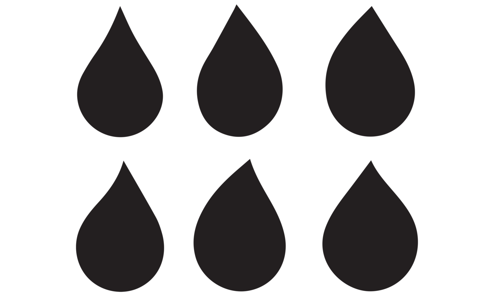 droplet icon on transparent background png