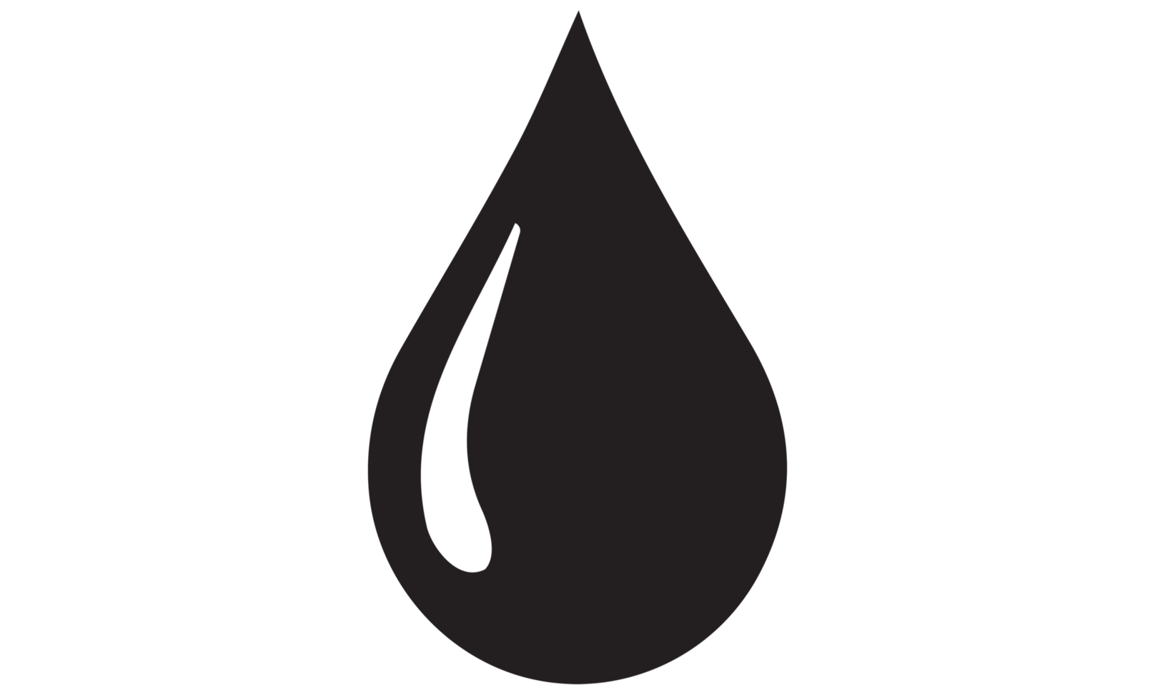 droplet icon on transparent background png