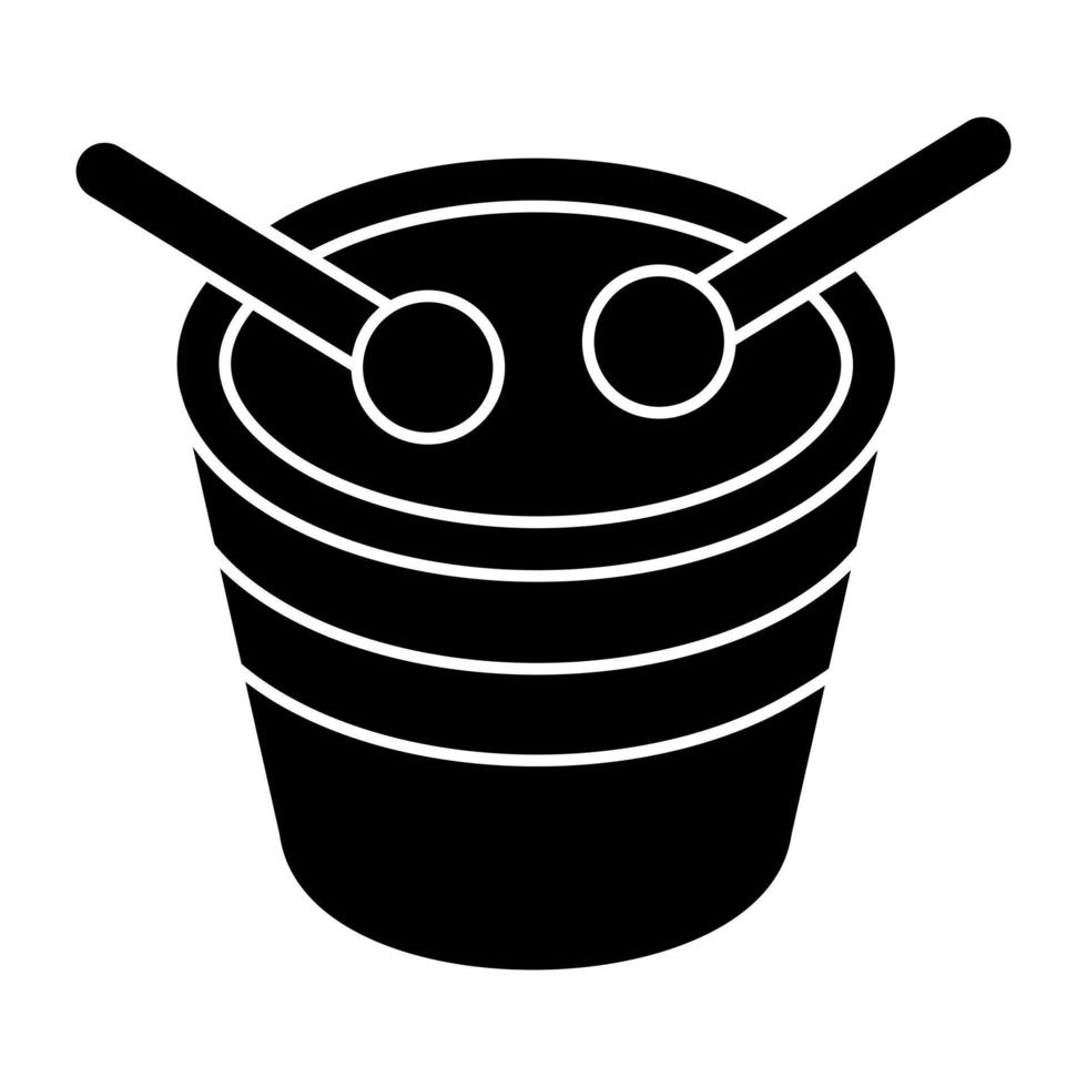 A premium download icon of chinese drum vector