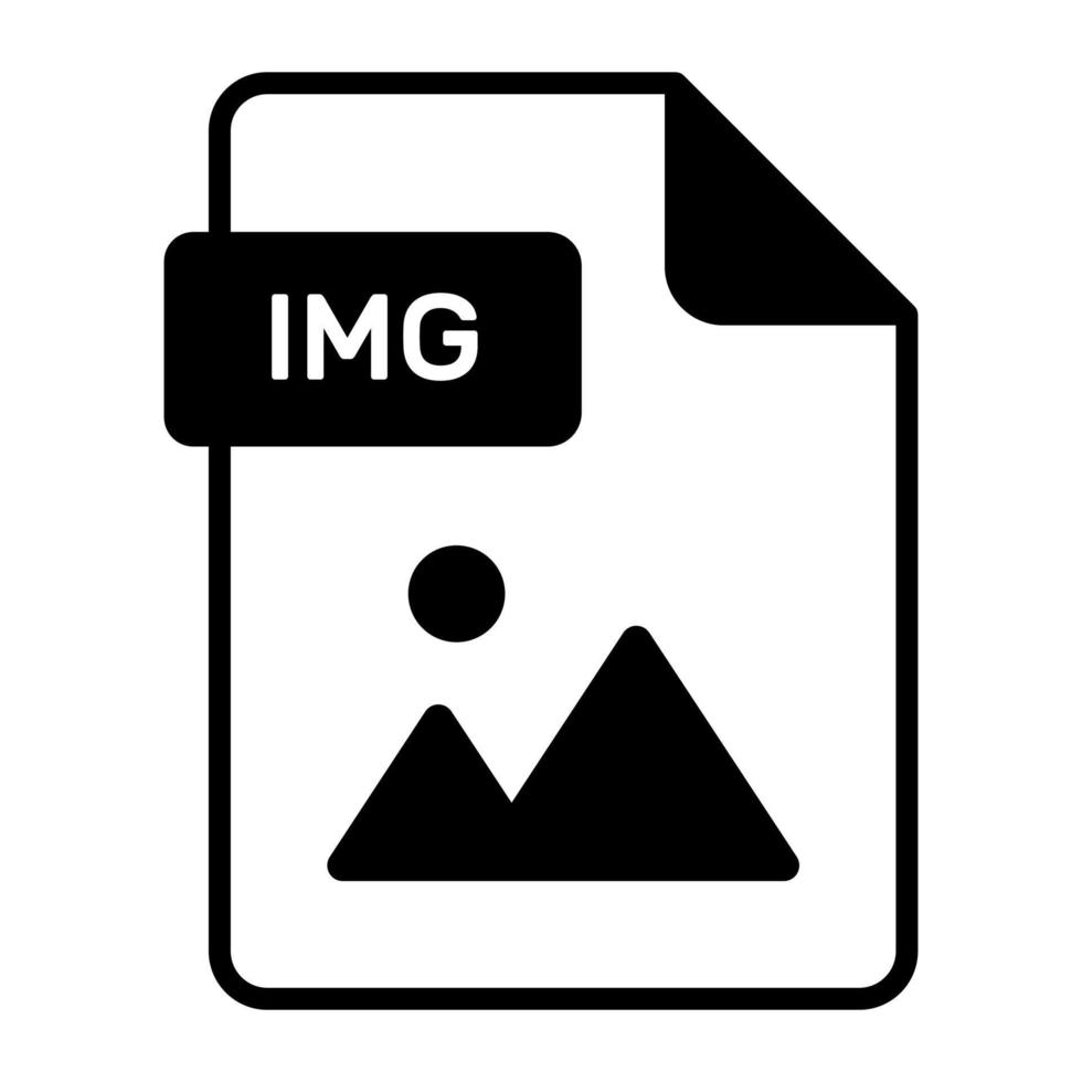 un increíble vector icono de img archivo, editable diseño