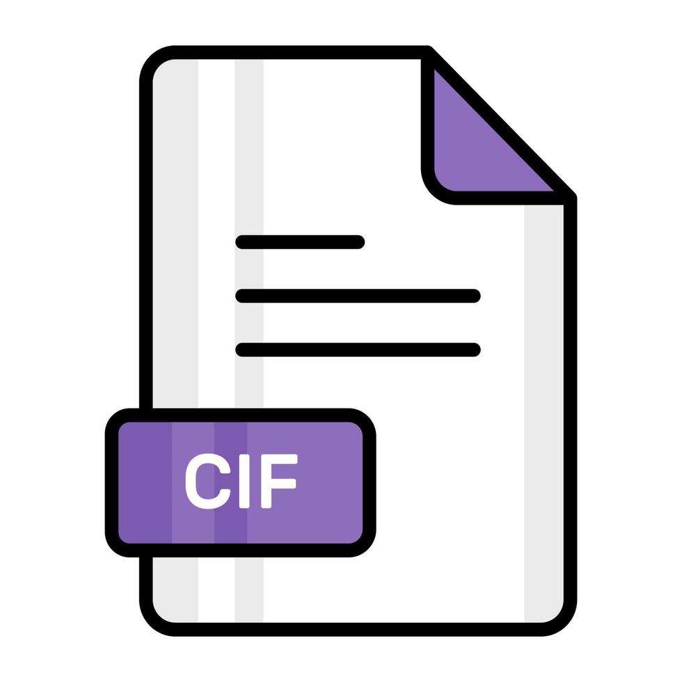 An amazing vector icon of GIF file, editable design
