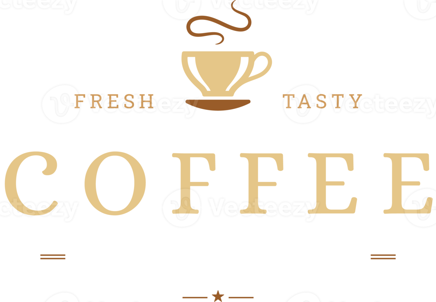 koffie luxe embleem elegant koffie logo illustratie png