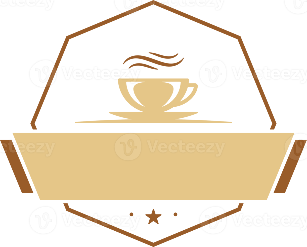 Coffee Luxury Badge Elegant Coffee Retro Logo Illustration 19942790 PNG