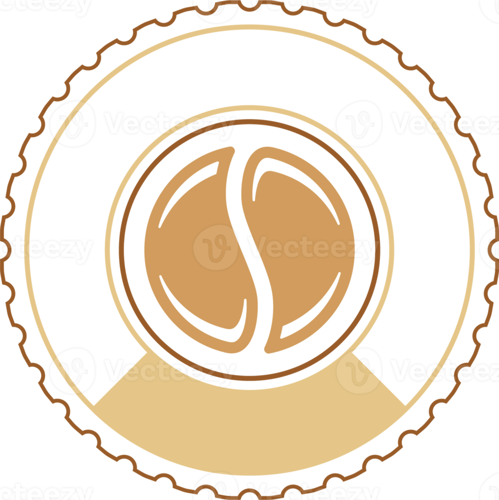 Coffee Luxury Badge Elegant Coffee Retro Logo Illustration png