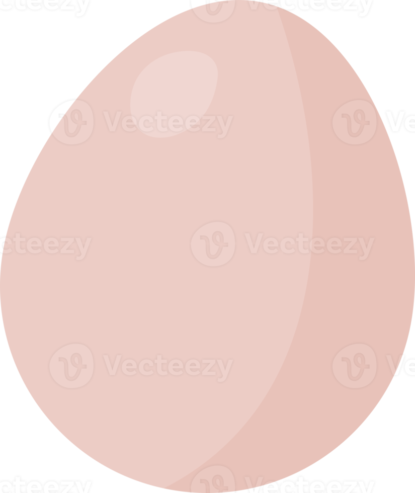 Simple Minimalistic Pink Easter Egg. PNG