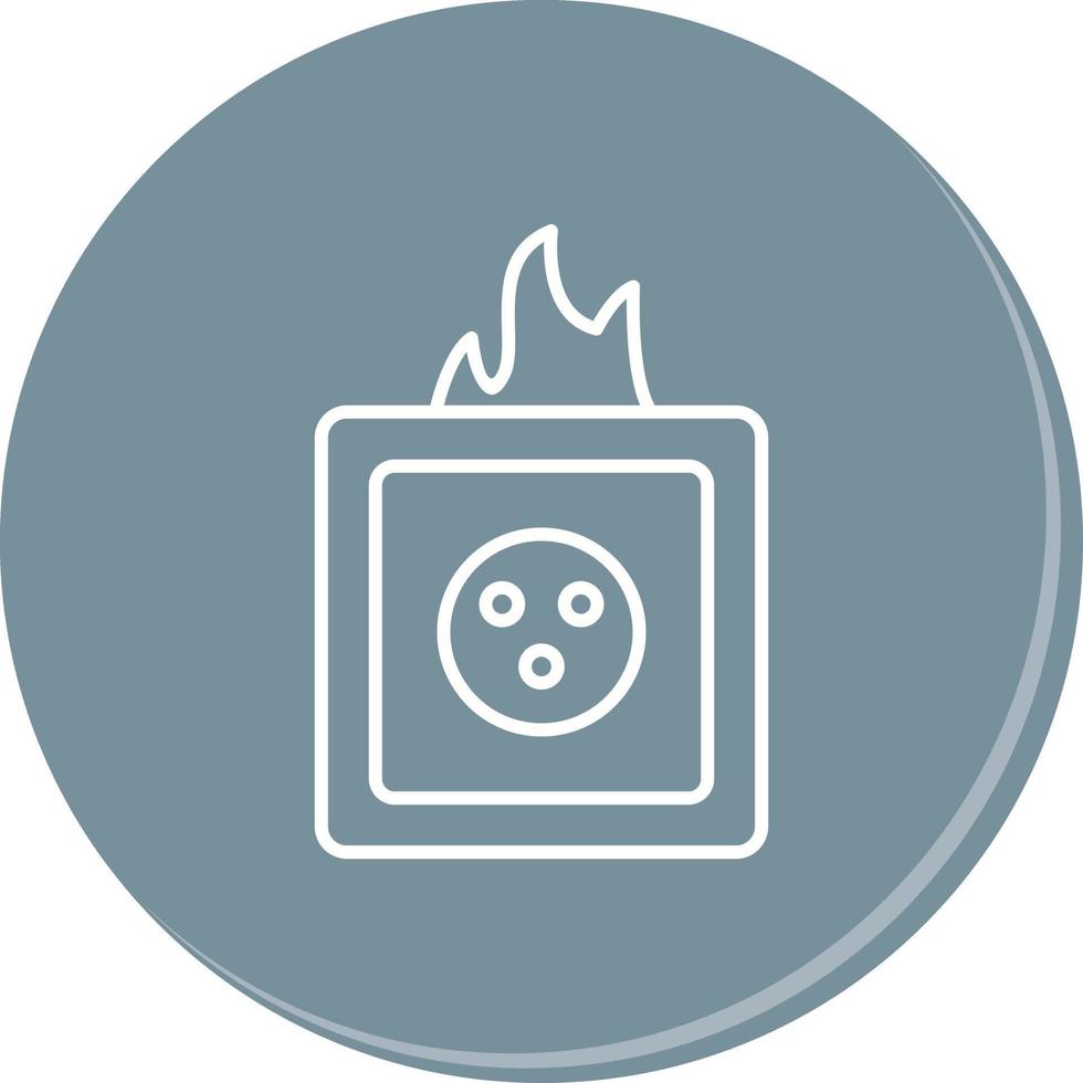 Unique Fire in Socket Vector Icon