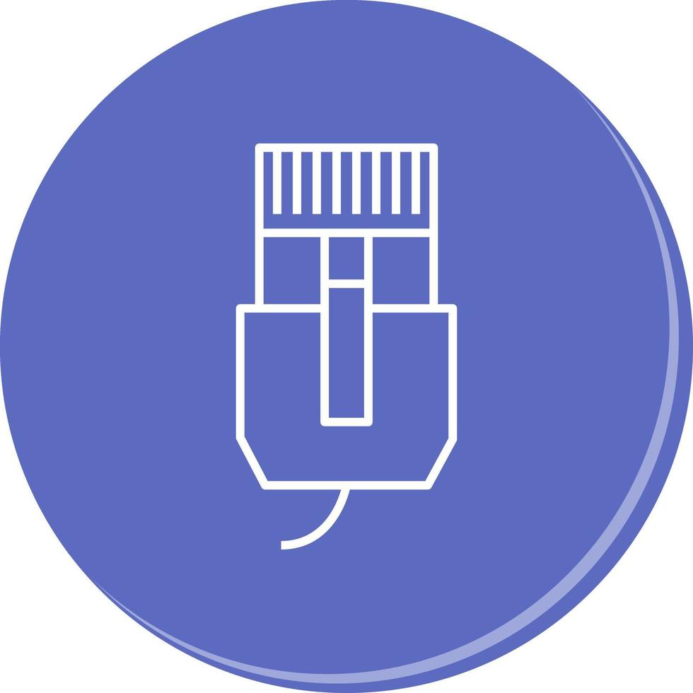 Unique Internet Cable Vector Icon