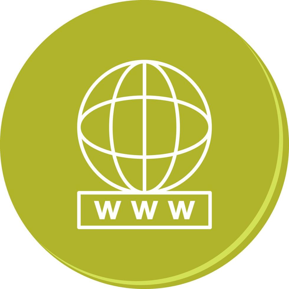 Unique World Wide Web Vector Icon