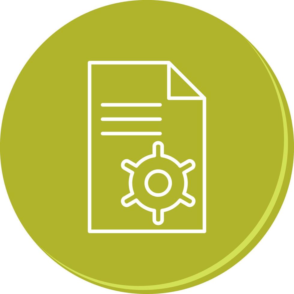 Unique Content Management Vector Icon
