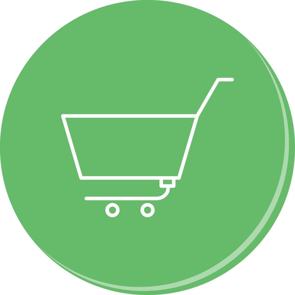 Unique Empty Cart Vector Icon